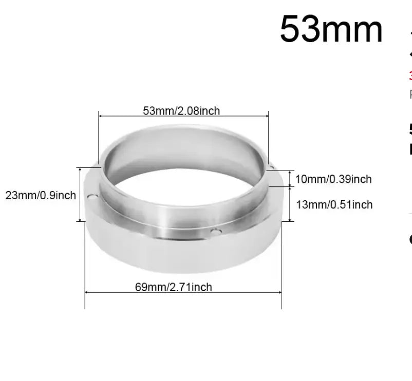 ESPRESSO PORTAFILTERS DOSING RING FOR 51mm, 53mm,58mm